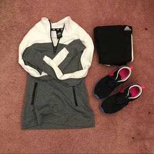 PINK ACTIVE QUARTER ZIP EXERCISE JACKET